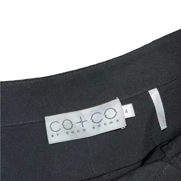 CO + CO BY COCO ROCHA BLACK TROUSERS | Sz 4 - Picture 4 of 9